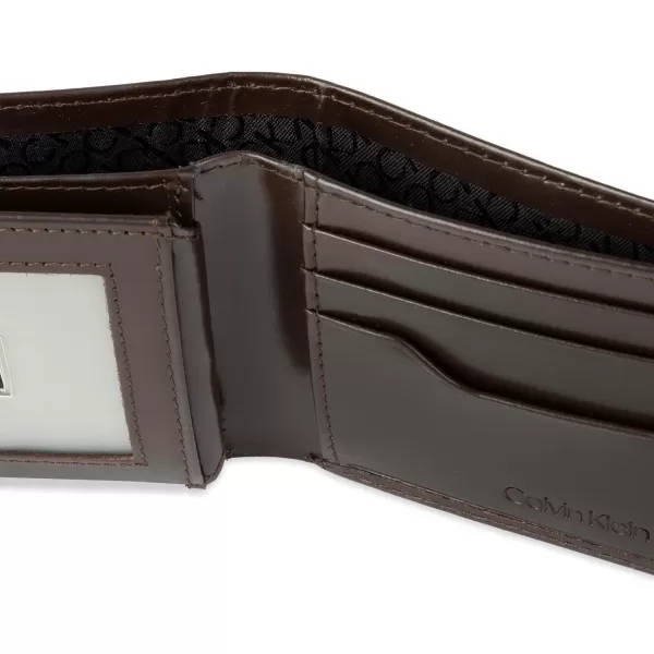 Calvin Klein Mens Wallet SetsMinimalist Card Cases Bifold WalletsBrown  Bifold