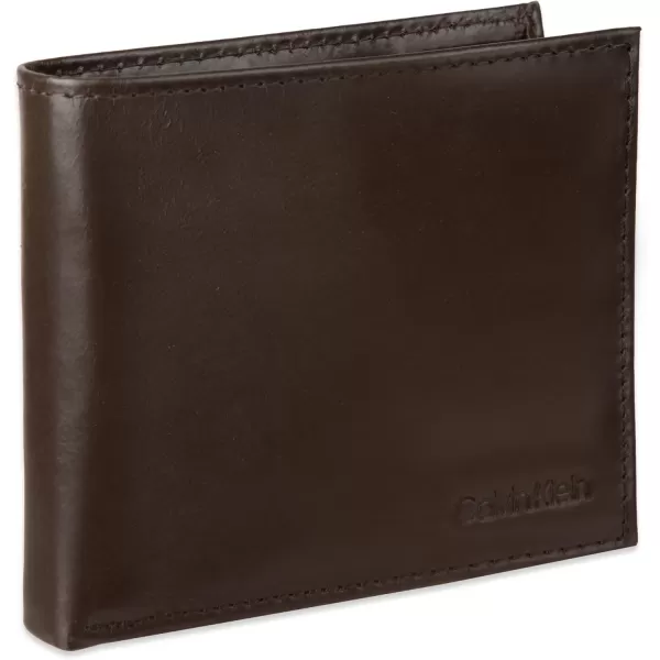 Calvin Klein Mens Wallet SetsMinimalist Card Cases Bifold WalletsBrown  Bifold