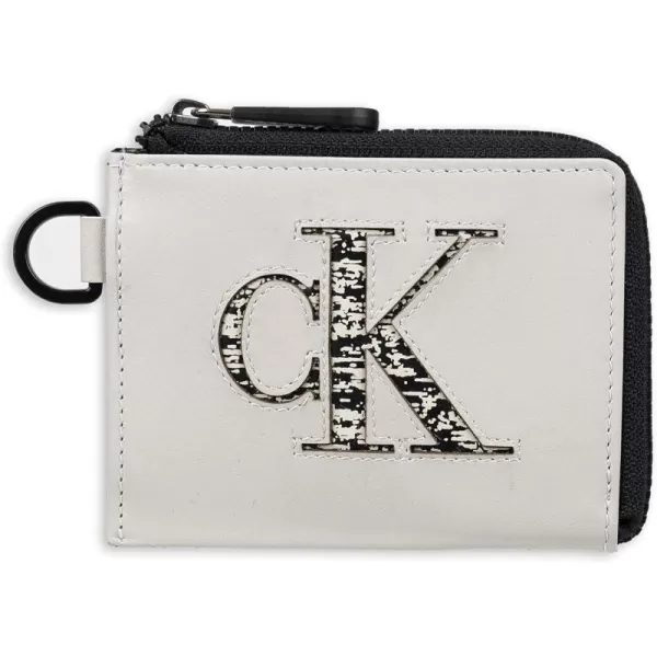 Calvin Klein Mens RFID Leather Slim Minimalist Card Case Wallet SetsGrey