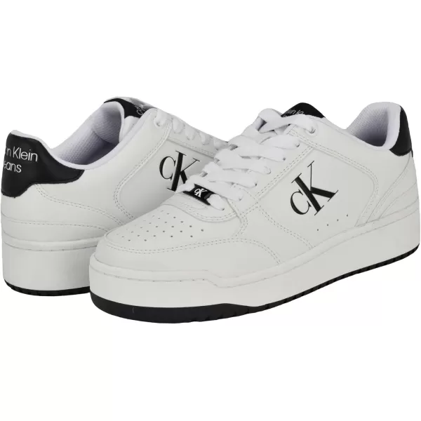 Calvin Klein Mens Acre SneakerWhiteBlack 140