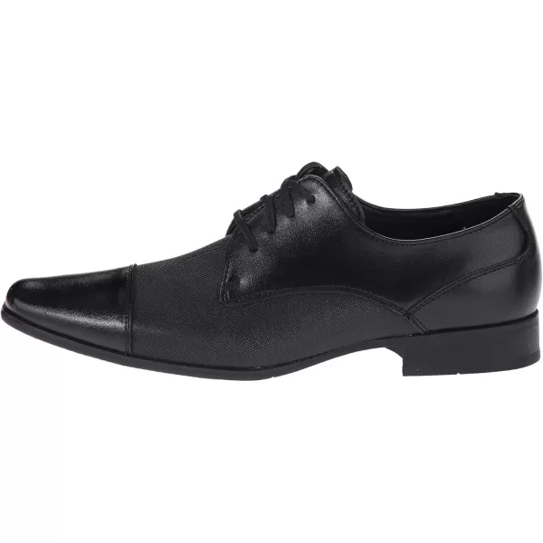 Calvin Klein Mens Bram Oxford Black Diamond LeatherBlack Emboss 001