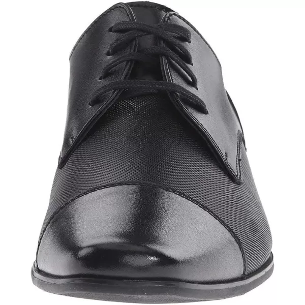 Calvin Klein Mens Bram Oxford Black Diamond LeatherBlack Emboss 001