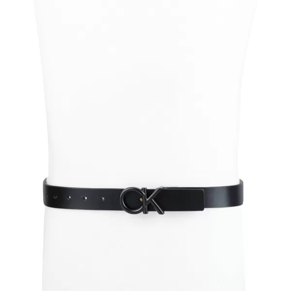 Calvin Klein Mens Casual CK Monogram Cut Out Buckle BeltBlack Casual