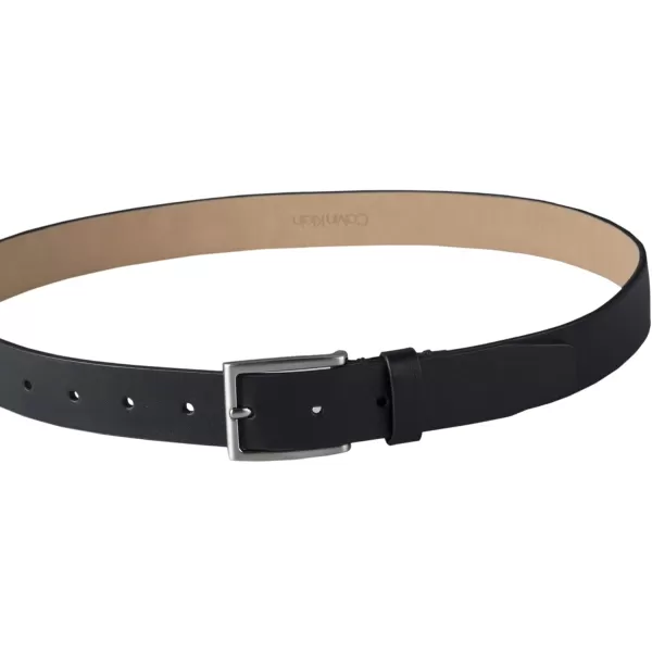 Calvin Klein Mens Modern Dress Minimalist Belt with Classic Harness BuckleBlack