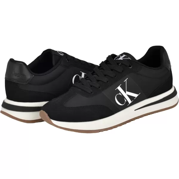 Calvin Klein Mens Pezrand SneakerBlackWhite 001