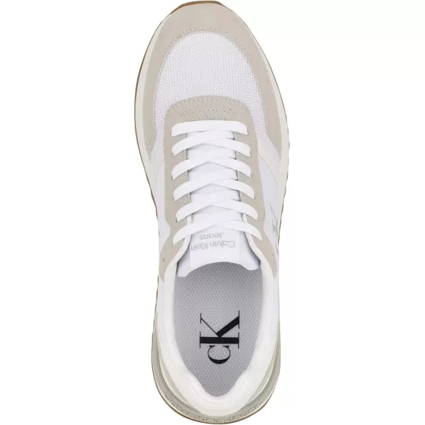 Calvin Klein Mens Picio SneakerLight GreyWhite 050