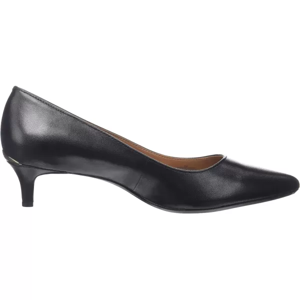 Calvin Klein Womens Gabrianna Pump Black Leather 75 Medium us