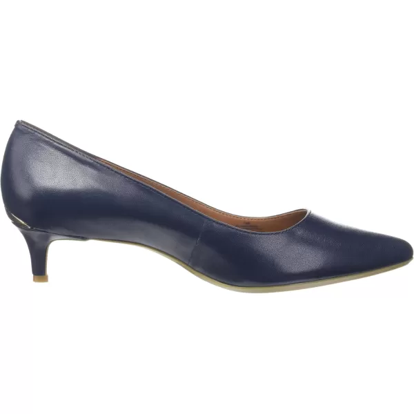 Calvin Klein Womens Gabrianna Pump Navy Leather 75 Medium us