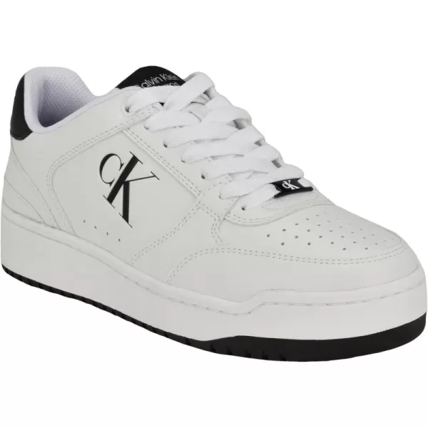 Calvin Klein Mens Acre SneakerWhiteBlack 140