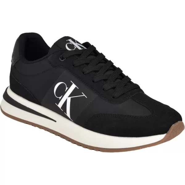 Calvin Klein Mens Pezrand SneakerBlackWhite 001