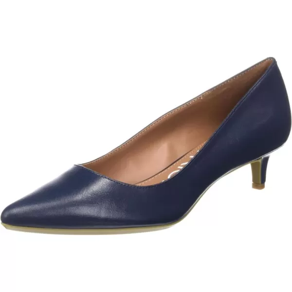 Calvin Klein Womens Gabrianna Pump Navy Leather 75 Medium us