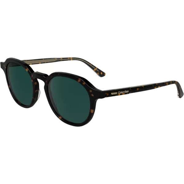imageCalvin Klein Ck24538s Round SunglassesDark Havana