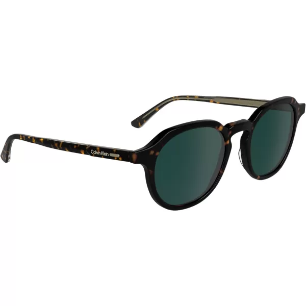 imageCalvin Klein Ck24538s Round SunglassesDark Havana
