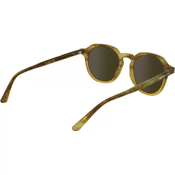 imageCalvin Klein Ck24538s Round SunglassesHoney HavanaHoney