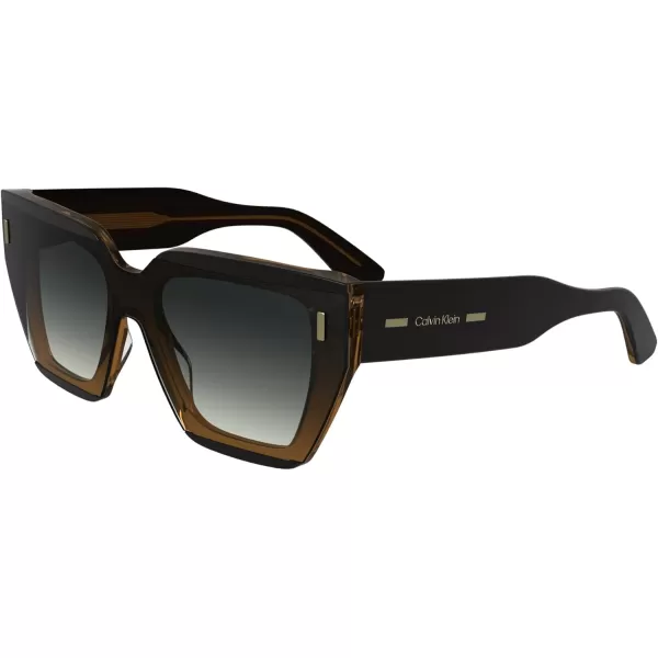imageCalvin Klein Womens Ck24533s Rectangular SunglassesBlackCharcoal