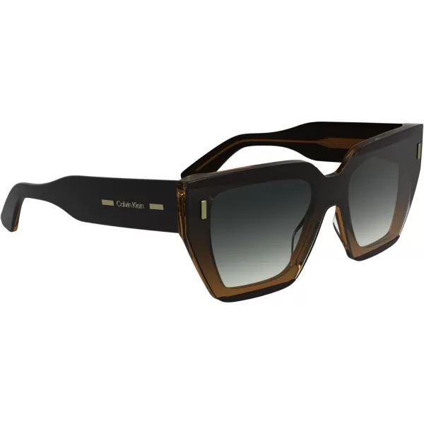 imageCalvin Klein Womens Ck24533s Rectangular SunglassesBlackCharcoal