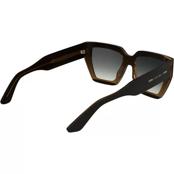 imageCalvin Klein Womens Ck24533s Rectangular SunglassesBlackCharcoal