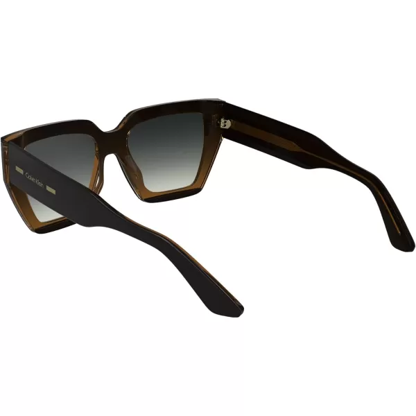 imageCalvin Klein Womens Ck24533s Rectangular SunglassesBlackCharcoal