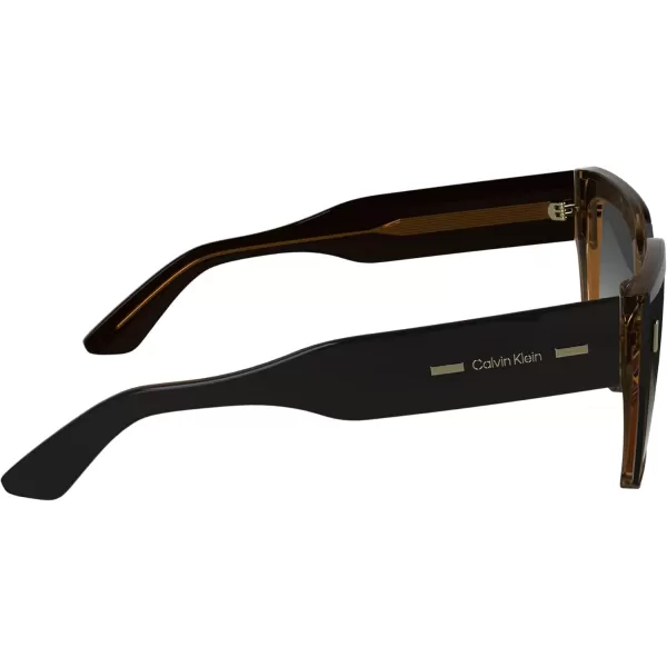 imageCalvin Klein Womens Ck24533s Rectangular SunglassesBlackCharcoal