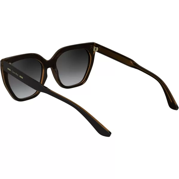 imageCalvin Klein Womens Ck24535s Rectangular SunglassesBlackCharcoal