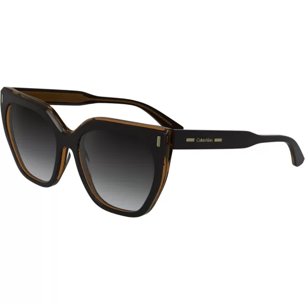 imageCalvin Klein Womens Ck24535s Rectangular SunglassesBlackCharcoal