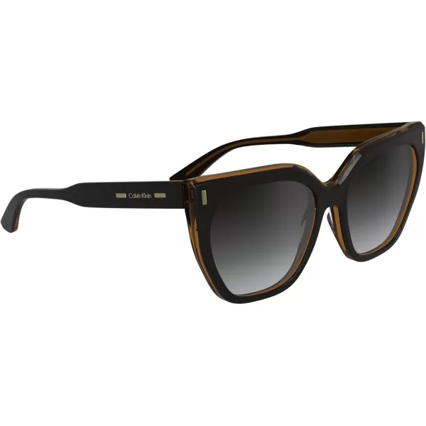 imageCalvin Klein Womens Ck24535s Rectangular SunglassesBlackCharcoal