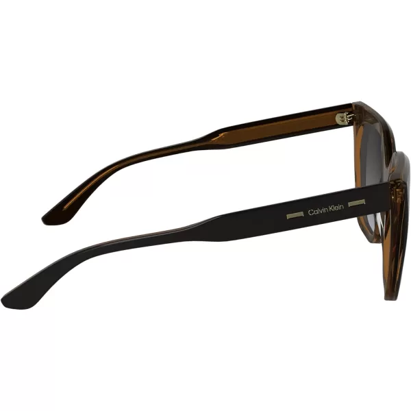 imageCalvin Klein Womens Ck24535s Rectangular SunglassesBlackCharcoal