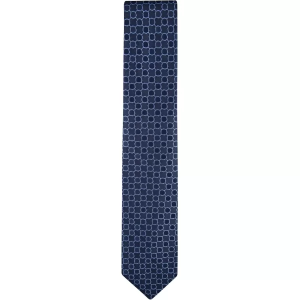 imageCalvin Klein Mens Classic Navy Blue Solid and Pattern Ties Standard and Extra Long SizesNavy Medallion