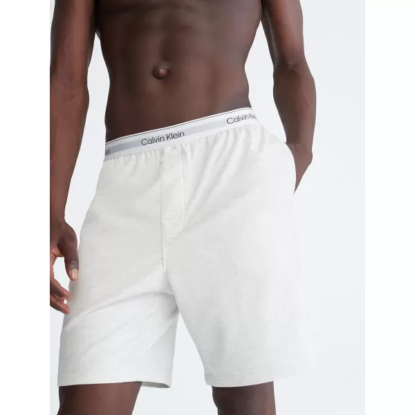 imageCalvin Klein Mens Modern Cotton Lounge Sleep ShortsSnow Heather