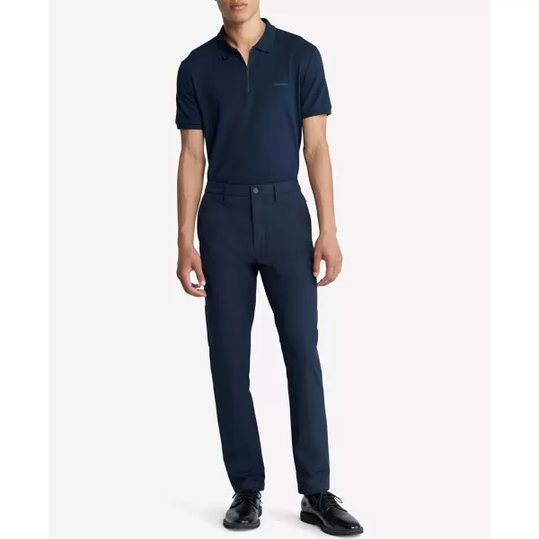 imageCalvin Klein Mens Slim Fit Woven Stretch ChinoDark Sapphire
