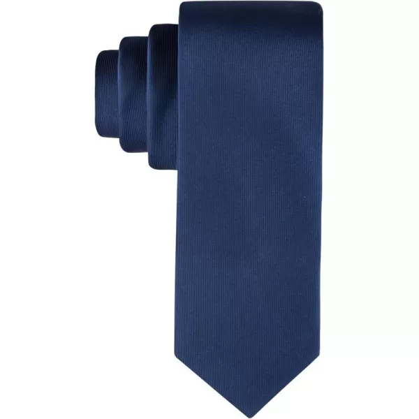 imageCalvin Klein Mens Classic Navy Blue Solid and Pattern Ties Standard and Extra Long SizesNavy