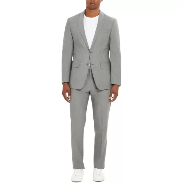 imageCalvin Klein Slim Fit Performance Wool Stylish ampamp Comfortable Formal Suit for MenHeather Grey