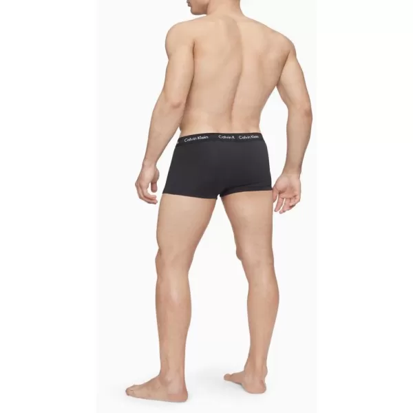 imageCalvin Klein Mens Cotton Stretch 3Pack Low Rise Trunks3 Black