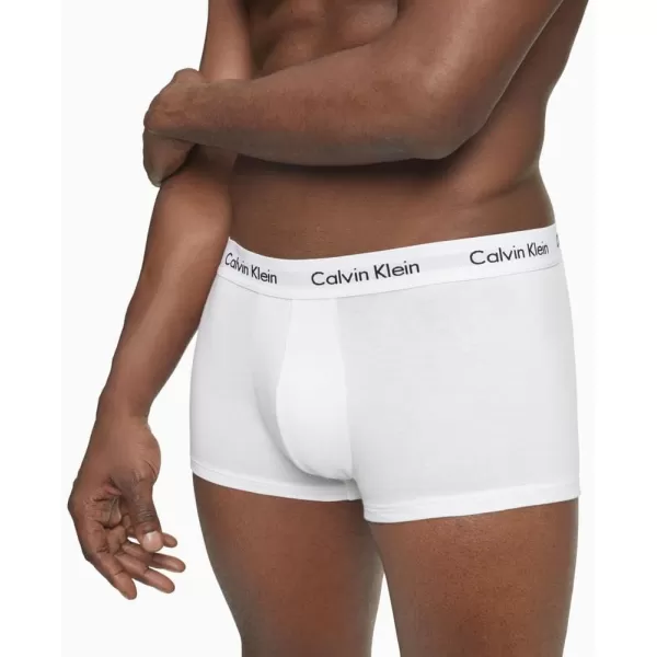 imageCalvin Klein Mens Cotton Stretch 3Pack Low Rise Trunks3 White