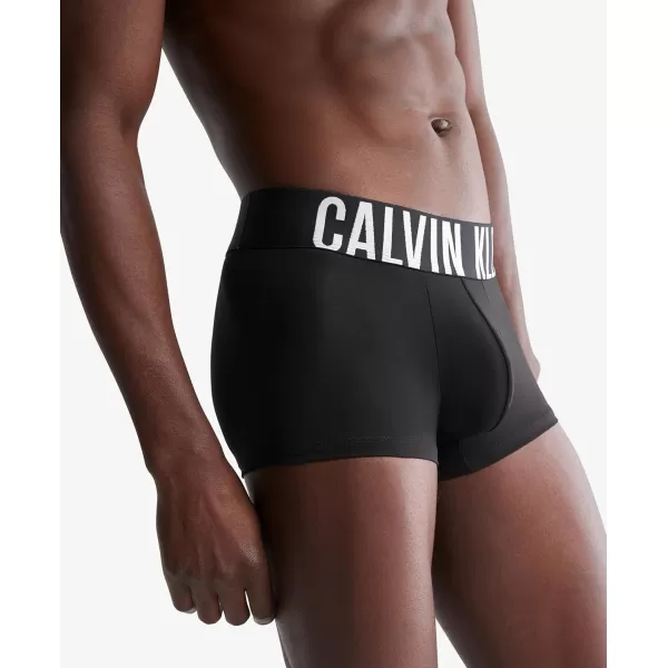 imageCalvin Klein Mens Intense Power Low Rise Trunk 3 PackBlack  Grey Sky  White