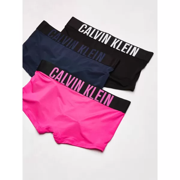 imageCalvin Klein Mens Intense Power Low Rise Trunk 3 PackHot PinkBlackBlue Shadow