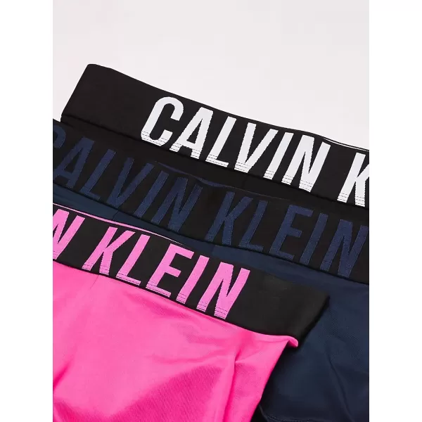 imageCalvin Klein Mens Intense Power Low Rise Trunk 3 PackHot PinkBlackBlue Shadow