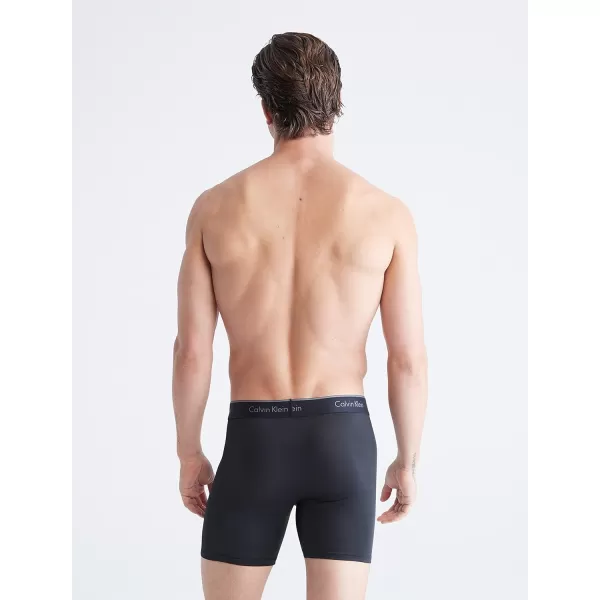 imageCalvin Klein Mens Micro Stretch 7Pack Boxer Brief2 Black  2 Blue Shadow  2 Medium Grey  1 Cobalt Water