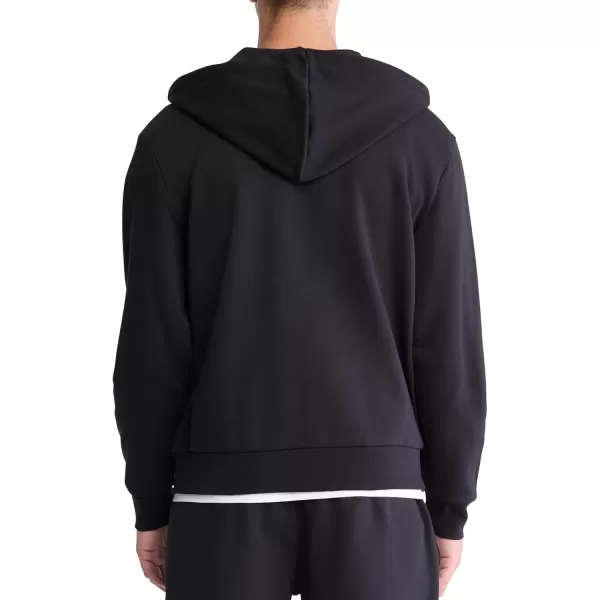 imageCalvin Klein Mens Relaxed Fit Archive Logo Fleece Full Zip HoodieClassic Black