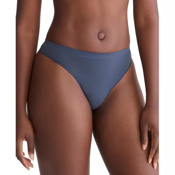 imageCalvin Klein Womens Bonded Flex MidRise ThongInk