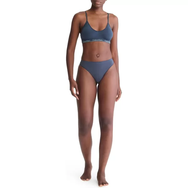 imageCalvin Klein Womens Bonded Flex MidRise ThongInk