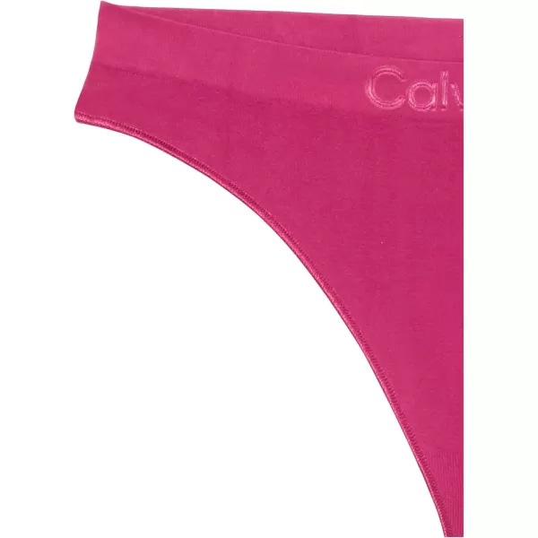 imageCalvin Klein Womens Bonded Flex MidRise ThongPurple Potion