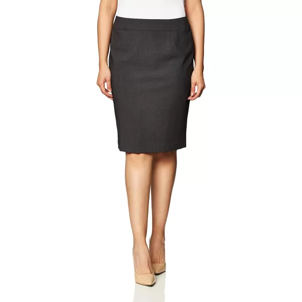 imageCalvin Klein Womens Classic Fit Straight Lux Suit Skirt Regular and Plus SizeCharcoal