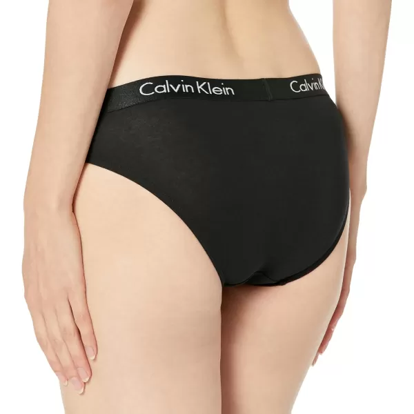 imageCalvin Klein Womens Motive Cotton Multipack Bikini PantyBlackCedarMini Cheetah Oxford Tan