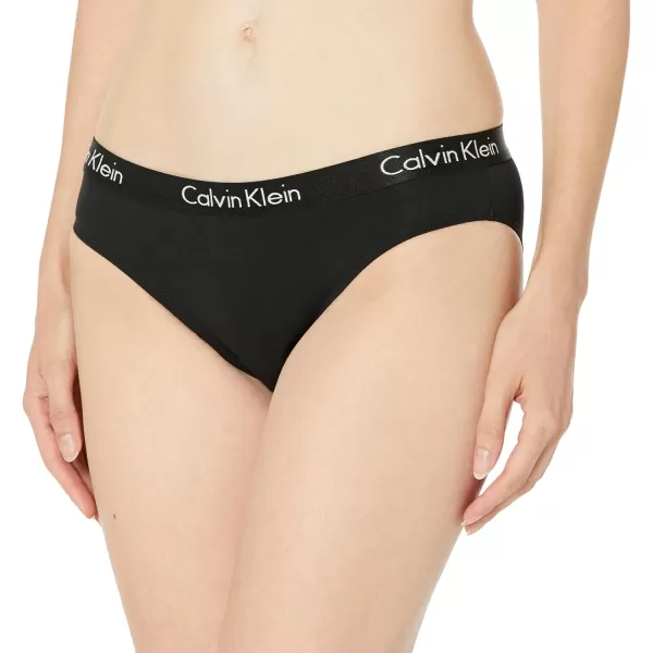 imageCalvin Klein Womens Motive Cotton Multipack Bikini PantyBlackCedarMini Cheetah Oxford Tan