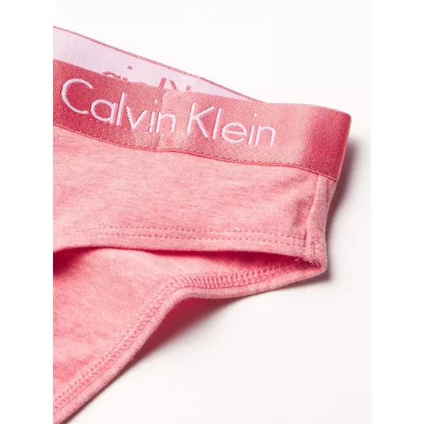 imageCalvin Klein Womens Motive Cotton Multipack Bikini PantyBlackGrey HeatherPomelo Heather