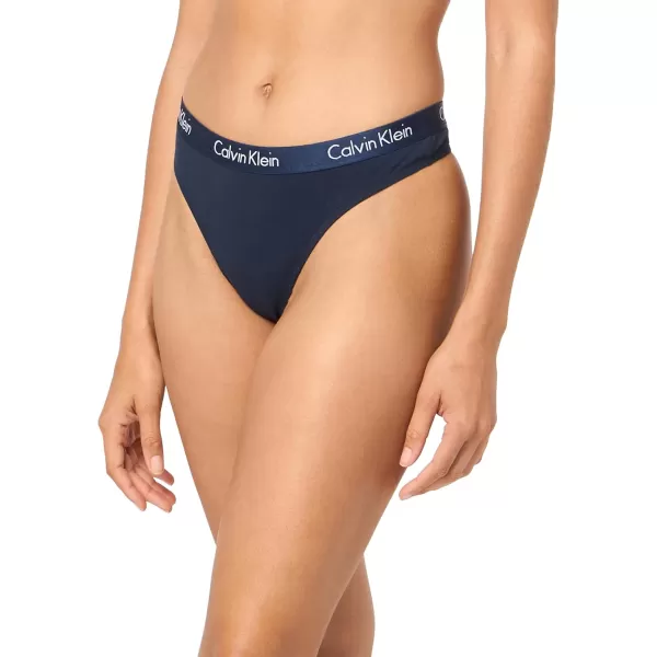 imageCalvin Klein Womens Motive Cotton Multipack Thong PantyShorelineBlushFeeder Stripeblush