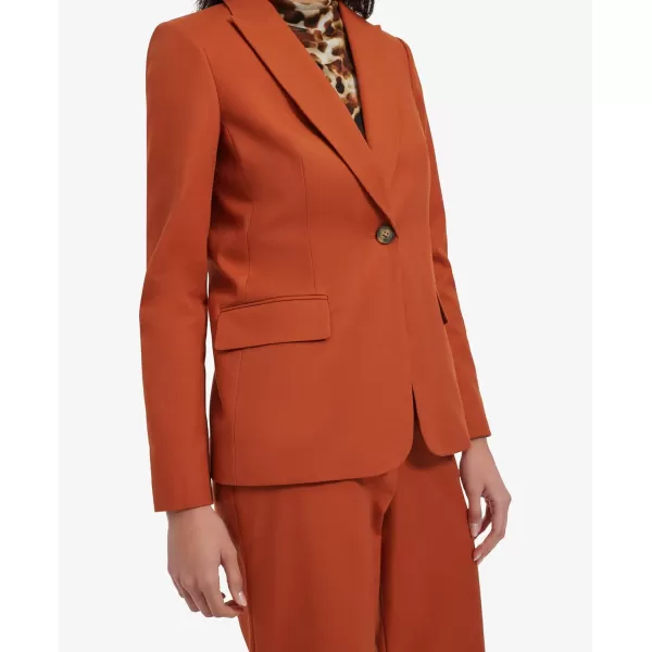 imageCalvin Klein Womens One Button Lux BlazerTerra