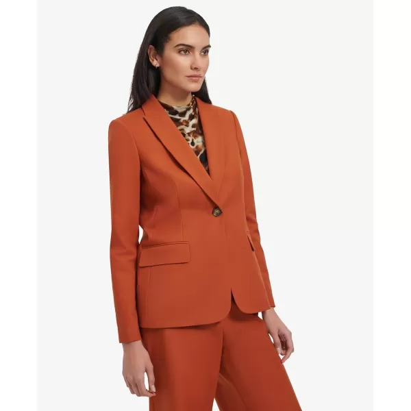imageCalvin Klein Womens One Button Lux BlazerTerra