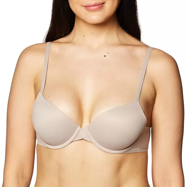 imageCalvin Klein Womens Perfectly Fit Lightly Lined TShirt Bra with Memory TouchTaupe